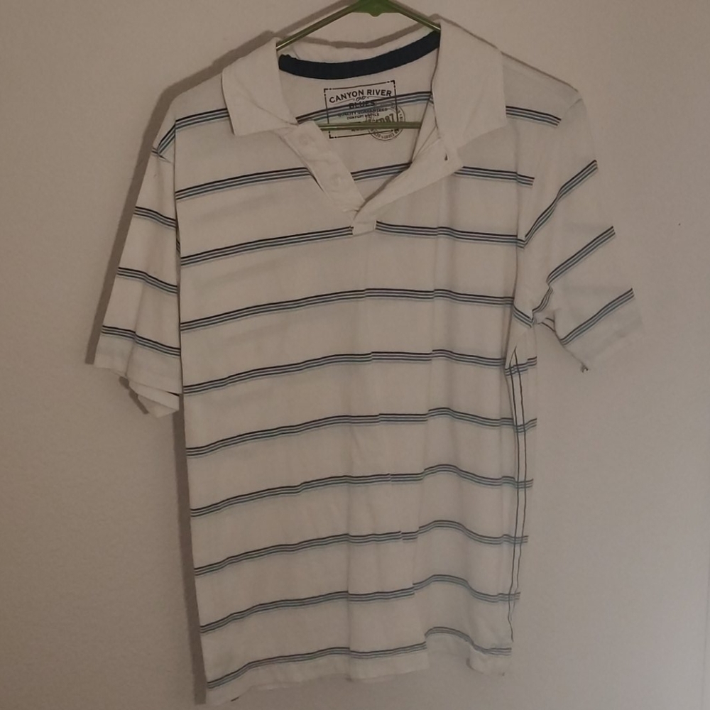 Canyon River Blues Striped Polo